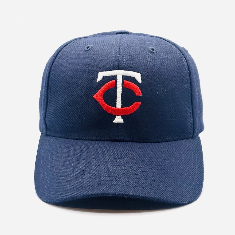 Vintage Minnesota Twins SnapBack Hat Cap MLB Baseball Navy Blue 90s